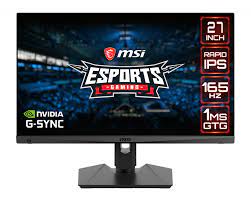 Photo 1 of MSI Monitor Optix MAG274QRF (3CA8) Supports 165Hz Refresh Rate and Anti-Flicker Technology, MISSING ALL ACCESSORIES