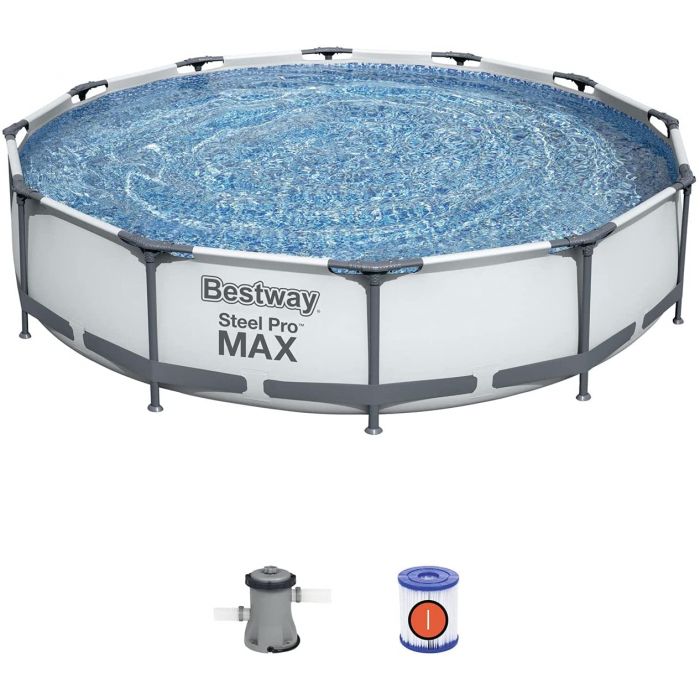 Photo 1 of Bestway Steel Pro MAX 12’ x 30” Above Ground Swimming Pool Set