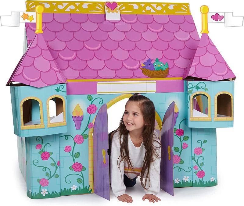 Photo 1 of Pop2Play Fairytale Castle – Role Play Toy Helps Develop Kids Imagination – Made from Strongfold Cardboard
