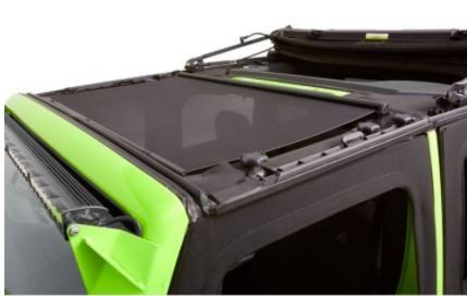 Photo 1 of Bestop 52406-11 Retractable Sunshade, Mesh FOR JK JEEP
