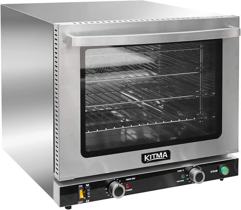 Photo 1 of 66L Countertop Convection Oven - Commercial Toaster Oven with Steam Injection, 4 Racks, 2100W-2800W
