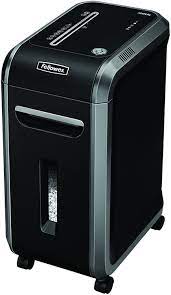 Photo 1 of Fellowes 4609001 Powershred 99Ms 14-Sheet Micro-Cut Heavy Duty Paper Shredder with Auto Reverse, Black/Dark Silver, 25.2" x 11.4" x 17.3"
