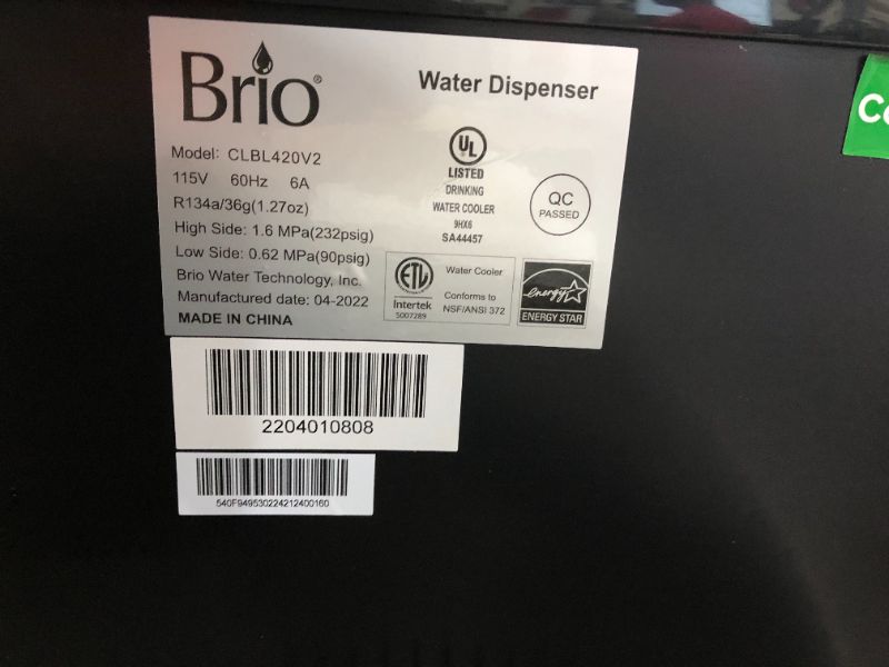 Photo 6 of Brio Bottom Loading Water Cooler Water Dispenser – Essential Series - 3 Temperature Settings - Hot, Cold & Cool Water - UL/Energy Star Approved
