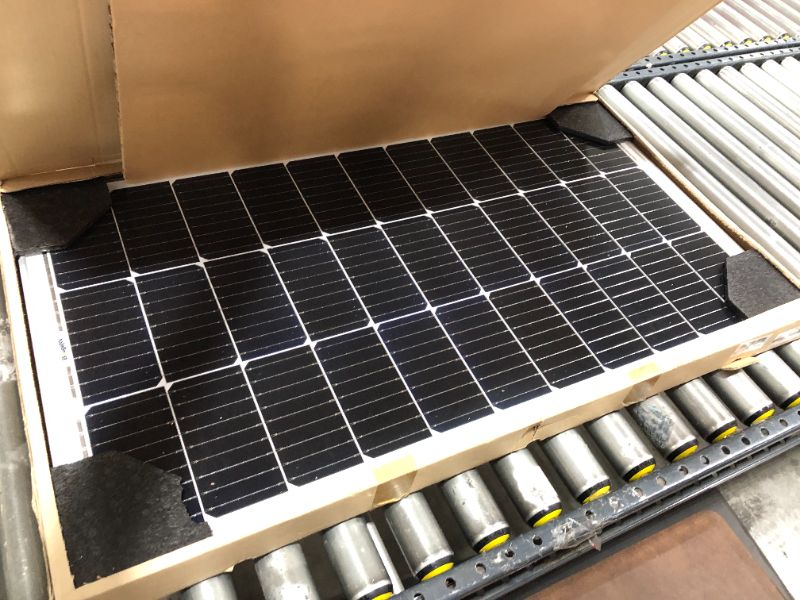 Photo 2 of BougeRV 9BB 100 Watts Mono Solar Panel,21.9% High Efficiency Half-Cut Cells Monocrystalline Technology Work with 12 Volts Charger for RV Camping Home Boat Marine Off-Grid.
