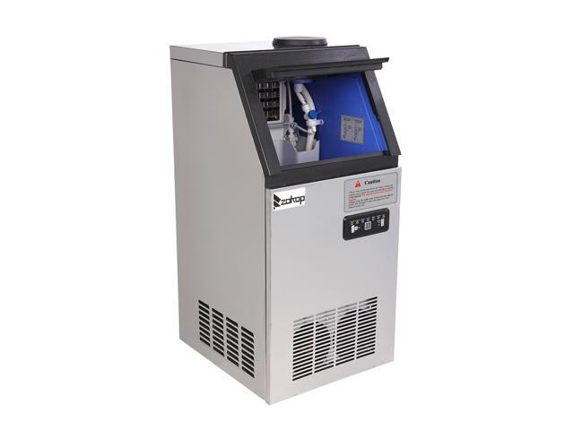 Photo 1 of BY-70PF 495W 50KG / H 120V / 60Hz US Standard Stainless Steel Transparent Cover Commercial Ice Machine
