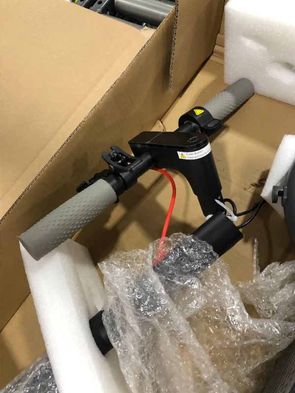 Photo 1 of AovoPro ES80 Electric Scooter - 8.5" Solid Tires,Up to 19 Miles Long-Range and 19 MPH Portable Folding Commuting Scooter for Adults with Double Braking System and App
