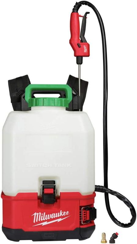 Photo 1 of M18 18-Volt 4 Gal. Lithium-Ion Cordless Switch Tank Backpack Pesticide Sprayer (Tool-Only)
