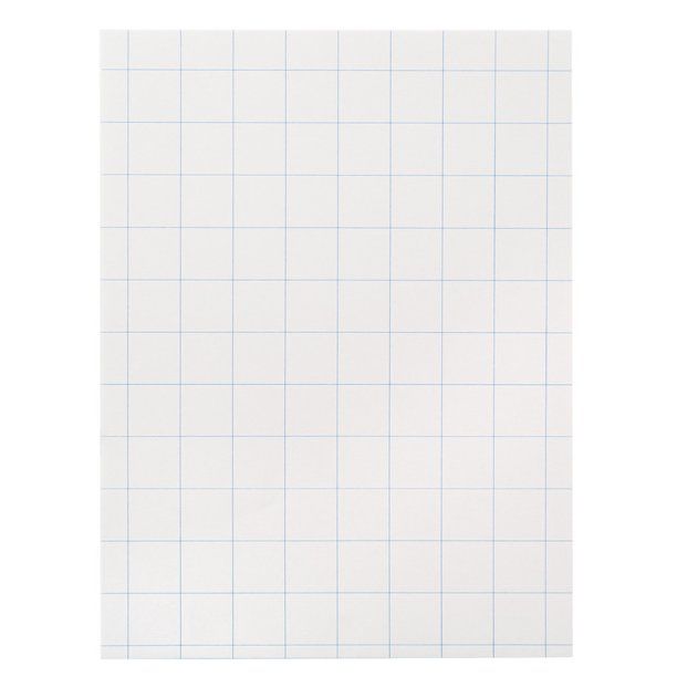 Photo 1 of School Smart Cross Ruled Drawing Paper, 9" x 12", 500 Sheets
