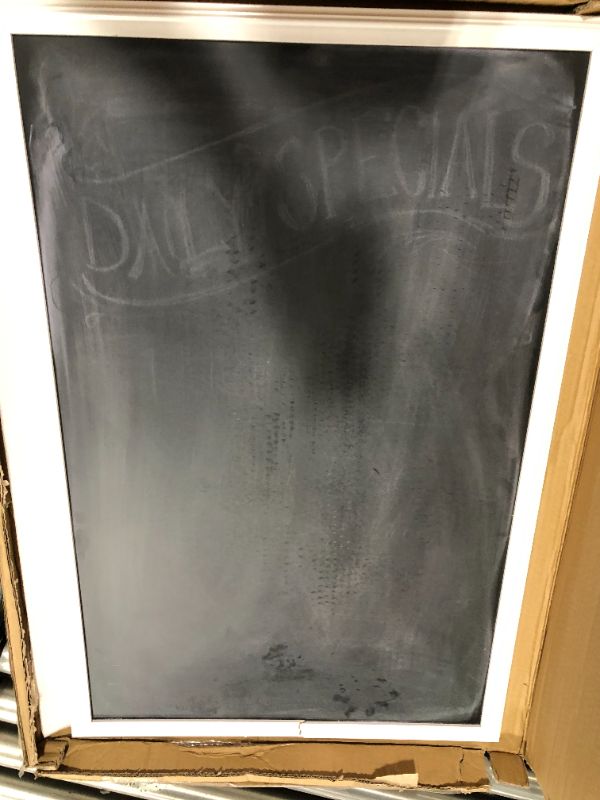 Photo 2 of U Brands Magnetic Chalkboard, White Decor Frame, 20" x 30" (2073U00-01)