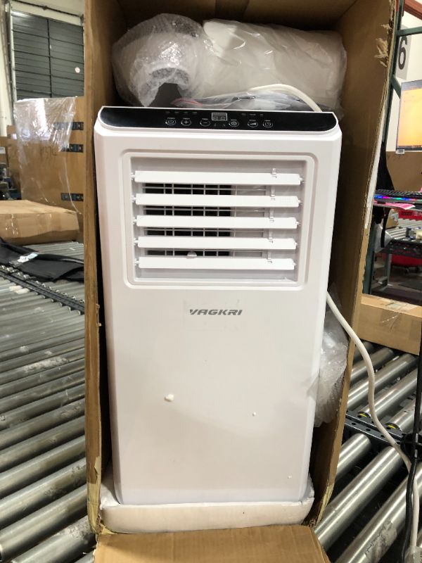Photo 2 of VAGKRI Portable Air Conditioners 8000 BTU 3-in-1 AC Unit with Fan & Dehumidifier, Cools up to 250 sq. ft. ETL Protection with Side Handles & Casters, LED Display with Full-Function Remote Control, 24H On/Off Timer
