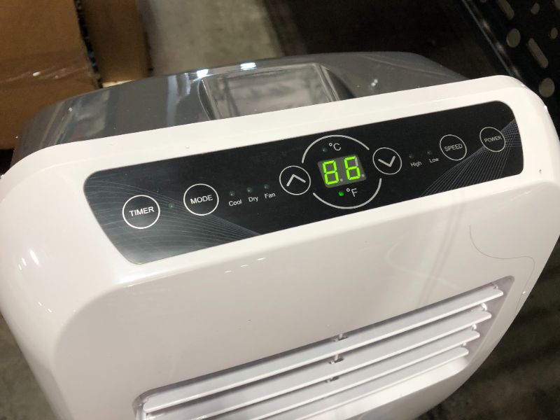 Photo 1 of SereneLife SLPAC8 Portable Air Conditioner Compact Home AC Cooling Unit with Built-in Dehumidifier & Fan Modes, Quiet Operation, Includes Window Mount Kit, 8,000 BTU, White
