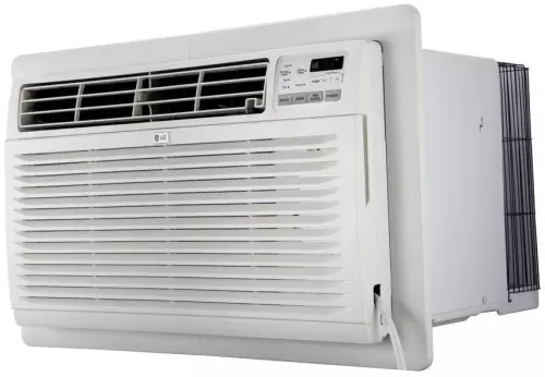 Photo 1 of LG LT1216CER 11,800 BTU Thru-the-Wall Air Conditioner with 10.6 EER, 3.9 Pts/Hr Dehumidification, Remote Control, 3 Fan Speeds, Trim Kit Included and Gold Fin Anti-Corrosion