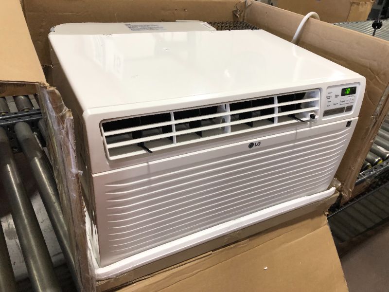 Photo 1 of LG LT1216CER 11,800 BTU Thru-the-Wall Air Conditioner with 10.6 EER, 3.9 Pts/Hr Dehumidification, Remote Control, 3 Fan Speeds, Trim Kit Included and Gold Fin Anti-Corrosion
