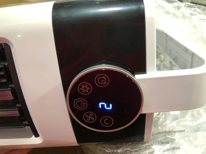 Photo 1 of Uthfy Evaporative Air Cooler, 30" Tower Fan that Blow Cold Air with Remote Control, 3 Speeds, 12H Timer, Oscillating Bladeless Cooling Fans for Bedroom Home Office