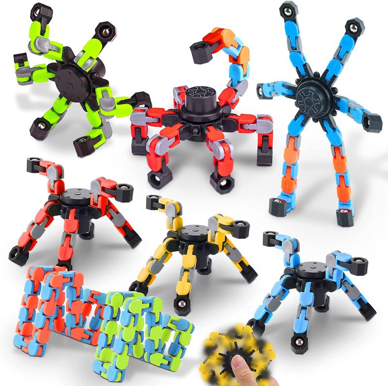 Photo 1 of Fidget Toys for Boys - Halloween Party Favors for Kids 8-12, Cool Transformable Fidget Spinner for Adults, Treat Bag Fillers, Return Gifts for Kids Birthday 10-12, Goodie Bags Filler, Kids Classroom Rewards

