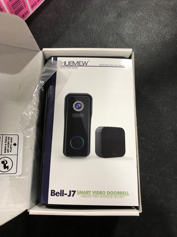 Photo 3 of Wireless Doorbell Camera with Chime, MUBVIEW WiFi Video Doorbell Camera with Motion Detector, Anti-Theft Device, 1080P HD, Night Vision, 2-Way Audio, Storage (Optional)
