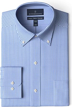 Photo 1 of Buttoned Down Men's Classic Fit Button Collar Pattern Dress Shirt
SIZE 16 NECK 37 SLEEVE 