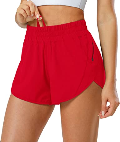 Photo 1 of Aurefin Athletic Shorts for Women,Women's Quick Dry Workout Sports Active Running Track Shorts with Elastic and Zip Pockets
XX SMALL 