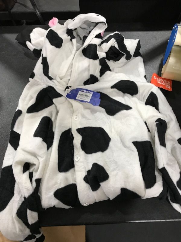 Photo 2 of Silver Lilly Adult Plush Cow One Piece Cosplay Animal Costume
SIZE XS 