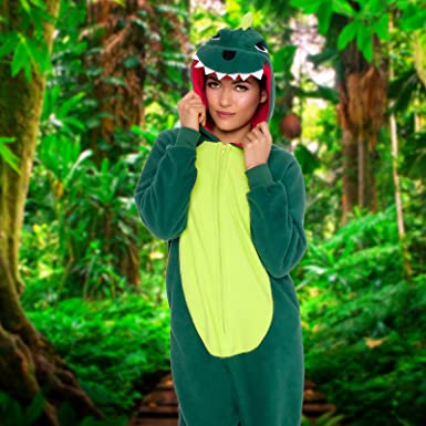 Photo 1 of  Fit Animal Adult One Piece Cosplay Dinosaur Costume by Silver Lilly
SIZE X LARGE 