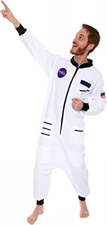 Photo 1 of Astronaut One Piece Adult Space Jumpsuit Cosplay Costume by Silver Lilly
LARGE 