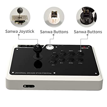 Photo 1 of MAYFLASH Arcade Stick F500 Elite with Sanwa Buttons and Sanwa Joysticks for Xbox Series X/PS4/PS3/Xbox One/Xbox 360/Nintendo Switch/Android/PC Windows/NEOGEO mini/SEGA MEGA DRIVE/SEGA GENESIS
