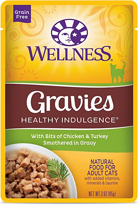 Photo 1 of BEST BY 15 MAY 2023 -Wellness Healthy Indulgence Grain-Free Wet Cat Food, Made with Natural Ingredients Proteins, Complete and Balanced Meal, 3 oz Pouches (Gravies, Morsels, & Shreds)
PACK OF 12 