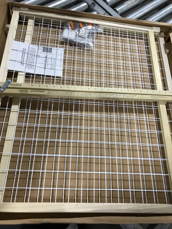 Photo 2 of Wide Wire Mesh Pet Gate-Color:White
