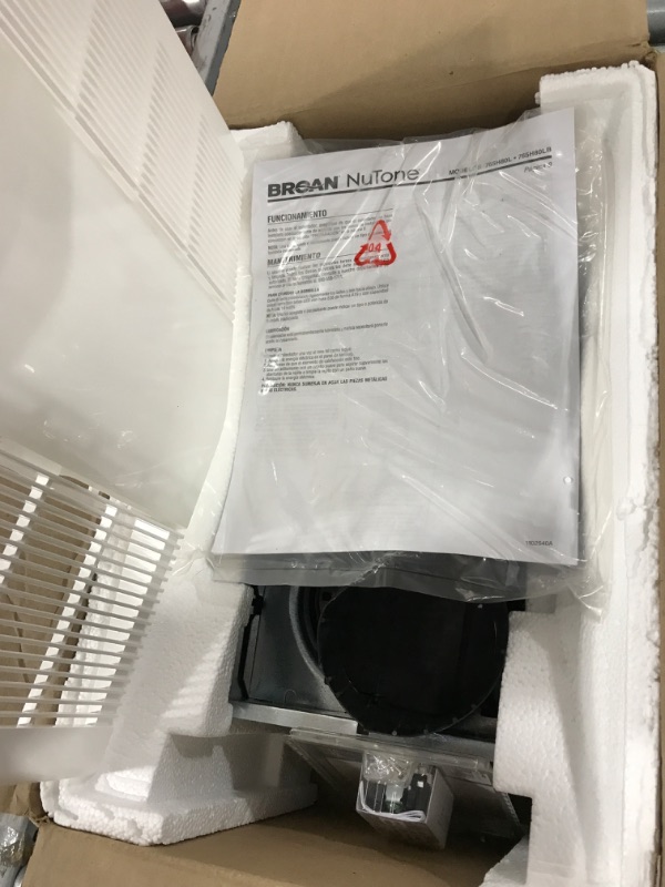 Photo 2 of 80 CFM Ceiling Bathroom Exhaust Fan with Light and 1300-Watt Heater
