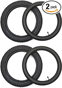 Photo 1 of (2-Pack) 2.5/2.75-14” Replacement Dirt Bike Inner Tubes - 60/100-14” Tire Tubes for 50cc to 160cc Dirt and Pit Bikes - Compatible with Apollo RFZ, Atomik, Thumpstar, and More
