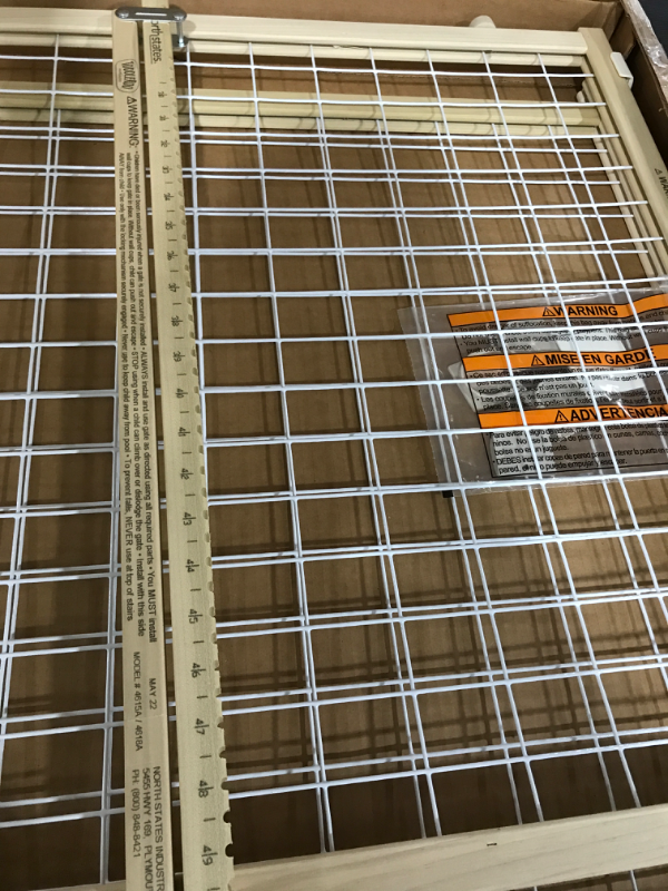 Photo 3 of Wide Wire Mesh Pet Gate-Color:White
