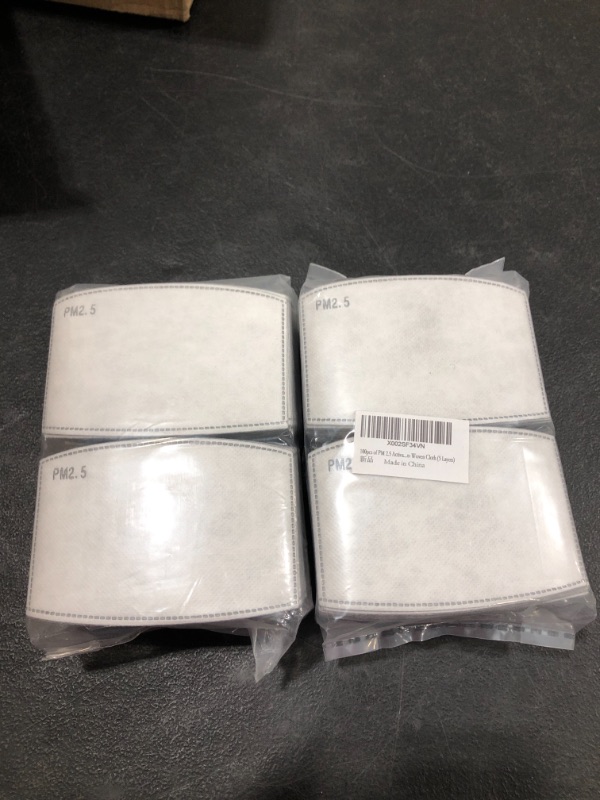 Photo 1 of 100pcs of PM 2.5 Activated Carbon Filters, Replaceable Anti Haze Filters?Meltblown Non-Woven Cloth (5 Layers)
PACK OF 2 