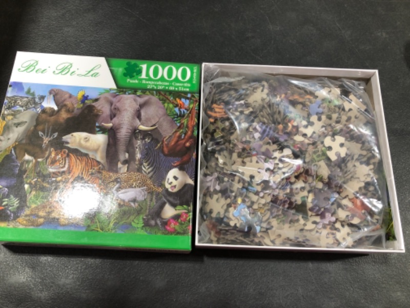 Photo 2 of Jigsaw Puzzles 1000 Pieces Animal Puzzle for Adults - Ideal Toy, Game, Gift for Teens to Adults (Forest)
