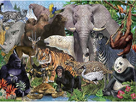 Photo 1 of Jigsaw Puzzles 1000 Pieces Animal Puzzle for Adults - Ideal Toy, Game, Gift for Teens to Adults (Forest)
