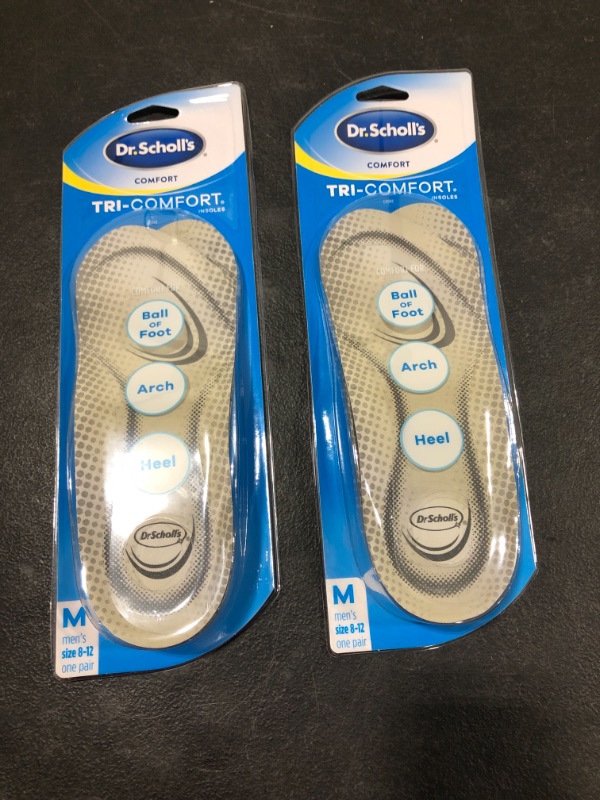 Photo 2 of Dr. Scholl’s TRI-COMFORT Insoles // Comfort for Heel, Arch and Ball of Foot with Targeted Cushioning and Arch Support (for Men's 8-12, also available Women's 6-10)
PACK OF 2 