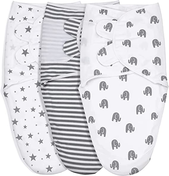 Photo 1 of Dynastle Baby Swaddle Blankets Baby Girl Boy Ollie Swaddle Sack 3 Pack Baby Swaddles 0-3 Month Newborn Babies Essentials for Nursery Swaddling Blankets, Lifetree Muslin Swaddle Baby Blanket
