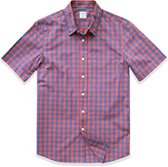 Photo 1 of Dubinik® Mens Short Sleeve Button Down Shirts 100% Cotton Plaid Casual Shirt with Pocket
SIZE LARGE 