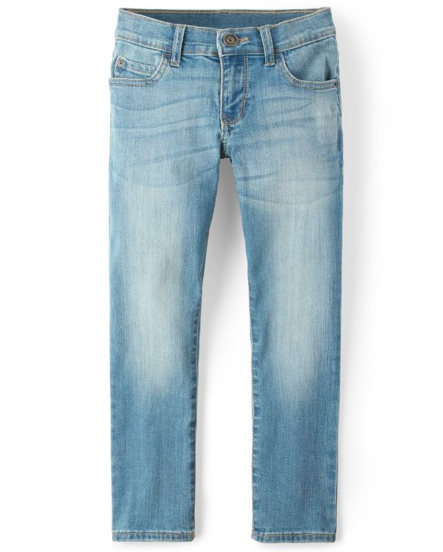 Photo 1 of Boys Basic Straight Stretch Jeans
