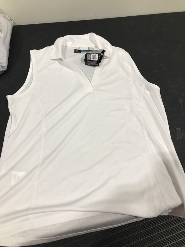 Photo 2 of PGA TOUR Women's Airflux Sleeveless Golf Polo Shirt (Size X-Small-Xx-Large)
SIZE LARGE 