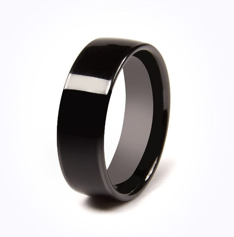 Photo 1 of CNICK Tesla Smart Ring Accessories: Ceramic Ring for Model 3 and Model Y to Replace Key Card Key fob. (9.5, Black)
