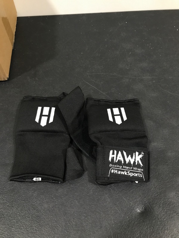 Photo 2 of Hawk Padded Inner Gloves Training Gel Elastic Hand Wraps for Boxing Gloves Quick Wraps Men & Women Kickboxing Muay Thai MMA Bandages Fist Knuckle Wrist Wrap Protector Handwraps (Pair)
