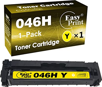 Photo 1 of EASYPRINT Compatible CRG046H Toner Cartridge Replacement for 046H CRG-046H Yellow Used for Color ImageCLASS MF733Cdw MF731Cdw MF735Cdw LBP654Cdw Printer (High Yield), (1-Yellow, 1-Pack)
