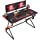 Photo 1 of CubiCubi Simple Gaming Desk Z Shaped 40 inch Gamer Workstation, Home Computer Carbon Fiber Surface Gaming Desk PC Table with Headphone Hook
