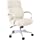 Photo 1 of Amazon Basics Modern Executive Chair, 275lb Capacity with Oversized Seat Cushion, Ivory Bonded Leather
