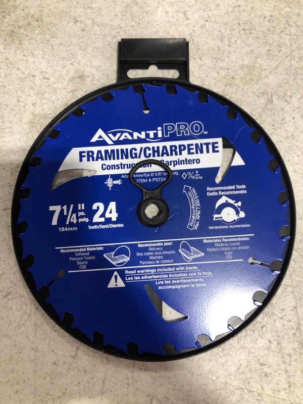 Photo 3 of AVANTI PRO 7-1/4 in. x 24-Tooth Framing Circular Saw Blade
