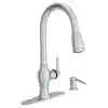 Photo 1 of AMERICAN STANDARD Marchand Single Handle Pull-Down Sprayer Kitchen Faucet in Stainless Steel. OPEN BOX. PRIOR USE.
