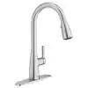 Photo 1 of AMERICAN STANDARD Fairbury 2S Single-Handle Pull-Down Sprayer Kitchen Faucet in Stainless Steel. OPEN BOX. PRIOR USE. 
