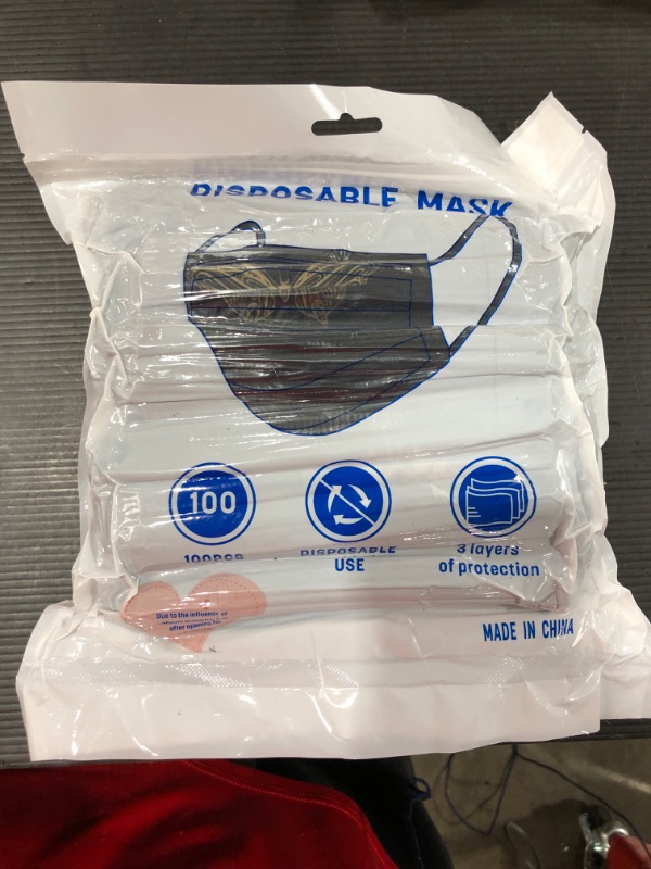 Photo 1 of 100PCS DISPOSABLE FACE MASKS