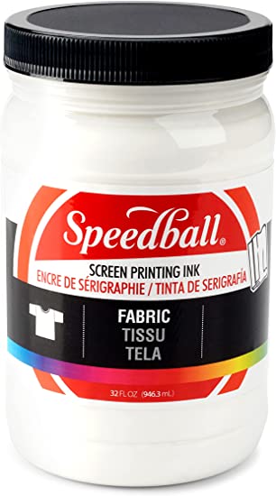 Photo 1 of Speedball Fabric Screen Printing Ink, 32-Ounce, White
