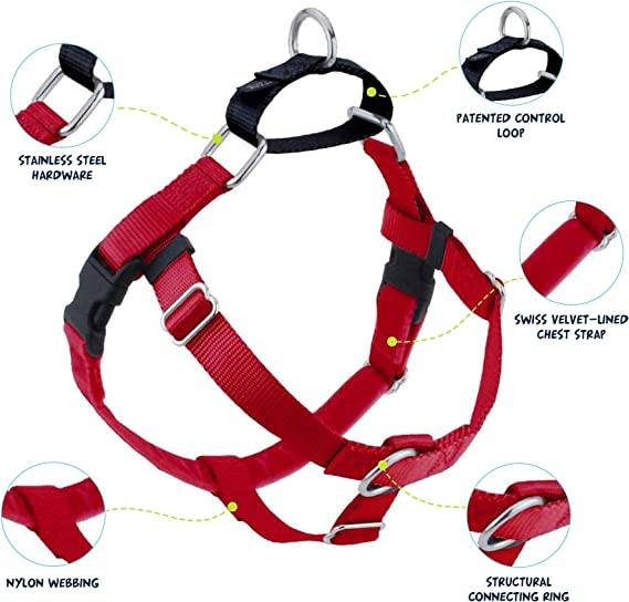 Photo 2 of 2 Hounds Design Freedom No Pull Dog Harness | Adjustable Gentle Comfortable Control for Easy Dog Walking | for Small Medium and Large Dogs | Made in USA | Leash Not Included
